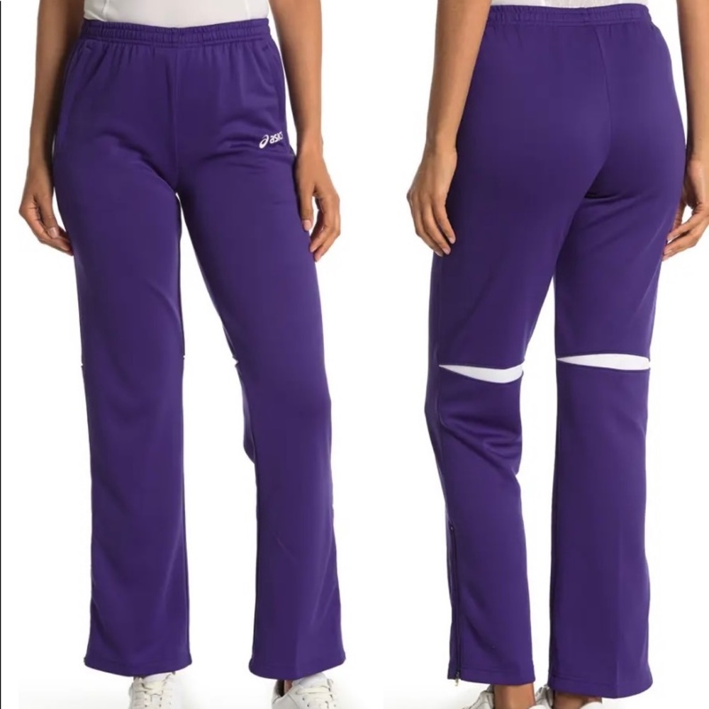 New Asics Purple Cali performance Track Pants Med